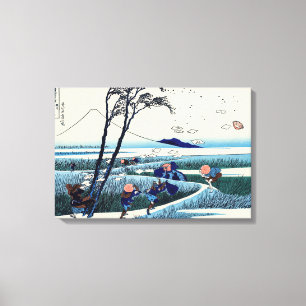 Katsushika Hokusai - Ejiri in der Provinz Suruga Leinwanddruck
