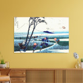 Katsushika Hokusai - Ejiri in der Provinz Suruga Leinwanddruck (Insitu (Wohnzimmer))