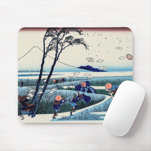 Katsushika Hokusai - Ejiri in der Provinz Suruga Mousepad (Mit Mouse)