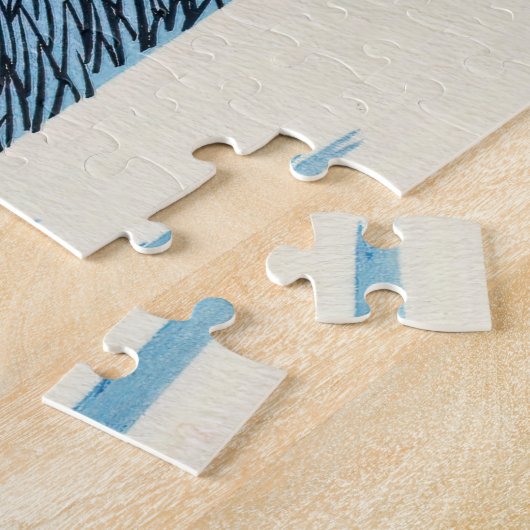 Katsushika Hokusai - Ejiri in der Provinz Suruga Puzzle (Seite)