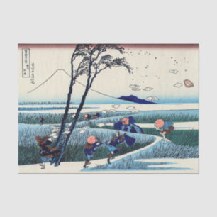 Katsushika Hokusai - Ejiri in der Provinz Suruga Seidenpapier