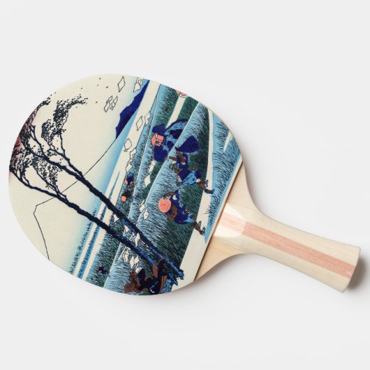 Katsushika Hokusai - Ejiri in der Provinz Suruga Tischtennis Schläger (Seitenansicht)