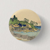 Katsushika Hokusai Enoshima in der Provinz Sagami Button (Vorderseite)