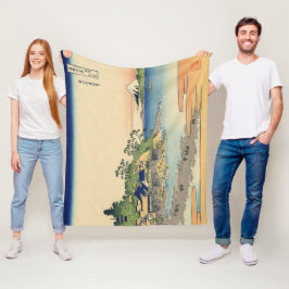 Katsushika Hokusai Enoshima in der Provinz Sagami Fleecedecke