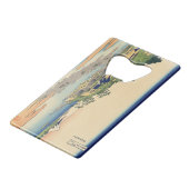 Katsushika Hokusai Enoshima in der Provinz Sagami Geldbeutel Flaschenöffner (Vorderseite Schrägansicht)