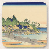 Katsushika Hokusai Enoshima in der Provinz Sagami Getränkeuntersetzer (Vorderseite)