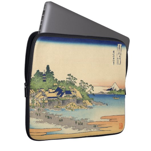 Katsushika Hokusai Enoshima in der Provinz Sagami Laptopschutzhülle (Vorne Rechts)