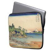 Katsushika Hokusai Enoshima in der Provinz Sagami Laptopschutzhülle (Vorderseite Links)