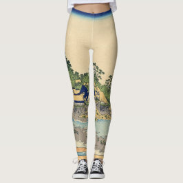 Katsushika Hokusai Enoshima in der Provinz Sagami Leggings