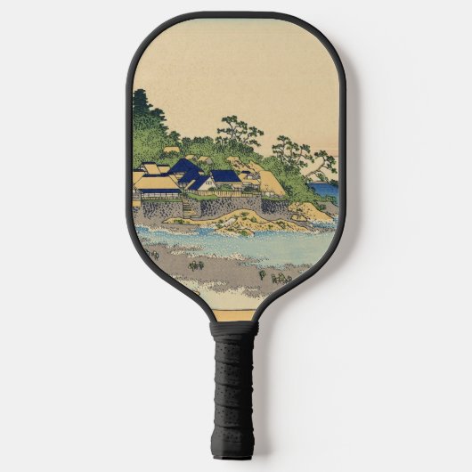Katsushika Hokusai Enoshima in der Provinz Sagami Pickleball Schläger (Rückseite)