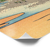 Katsushika Hokusai Enoshima in der Provinz Sagami Poster (Ecke)