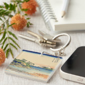 Katsushika Hokusai Enoshima in der Provinz Sagami Schlüsselanhänger (Vorderseite rechts)