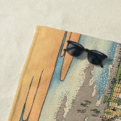 Katsushika Hokusai Enoshima in der Provinz Sagami Strandtuch (Beispiel)