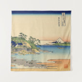 Katsushika Hokusai Enoshima in der Provinz Sagami Wandteppich (Vorderseite)