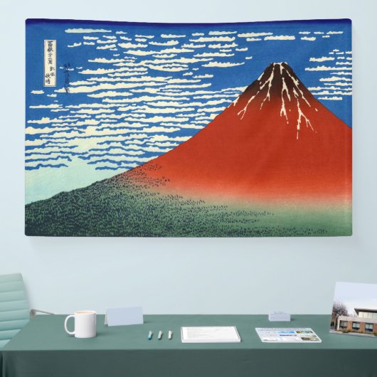 Katsushika Hokusai - feiner Wind, klarer Morgen Banner (Messe)