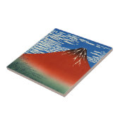 Katsushika Hokusai - feiner Wind, klarer Morgen Fliese (Seite)