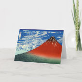 Katsushika Hokusai - feiner Wind, klarer Morgen Karte (Vorderseite)