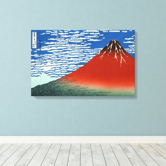 Katsushika Hokusai - feiner Wind, klarer Morgen Leinwanddruck (Insitu (Holzboden))