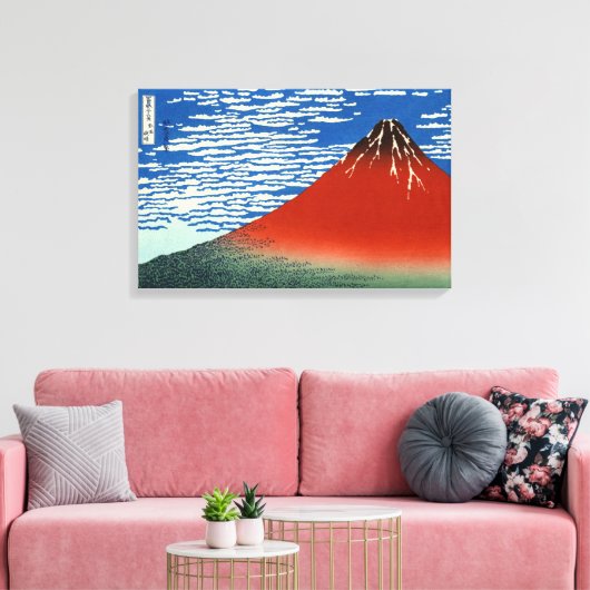 Katsushika Hokusai - feiner Wind, klarer Morgen Leinwanddruck (Insitu (Wohnzimmer))