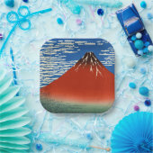 Katsushika Hokusai - feiner Wind, klarer Morgen Pappteller (Party)