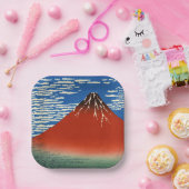 Katsushika Hokusai - feiner Wind, klarer Morgen Pappteller (Party)