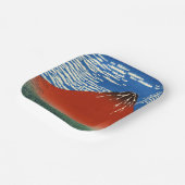 Katsushika Hokusai - feiner Wind, klarer Morgen Pappteller (Gewinkelt)