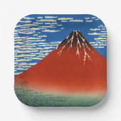 Katsushika Hokusai - feiner Wind, klarer Morgen Pappteller (Vorderseite)