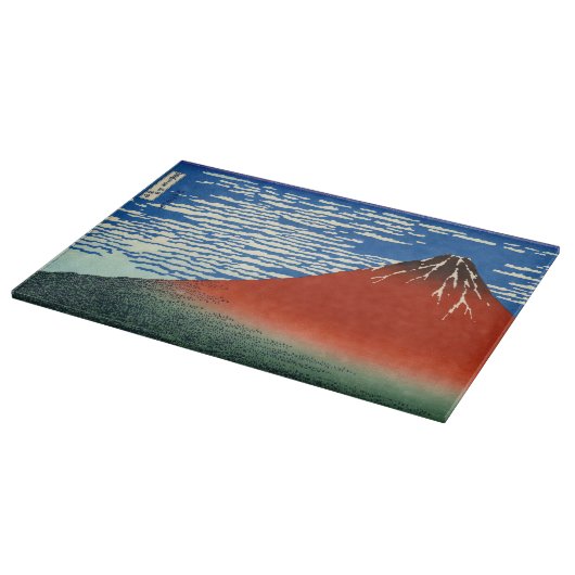 Katsushika Hokusai - feiner Wind, klarer Morgen Schneidebrett (Ecke)
