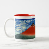 Katsushika Hokusai - feiner Wind, klarer Morgen Zweifarbige Tasse (Links)