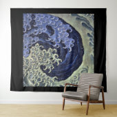 Katsushika Hokusai, Femenine Wave Wandteppich (Beispiel (Horizontal))