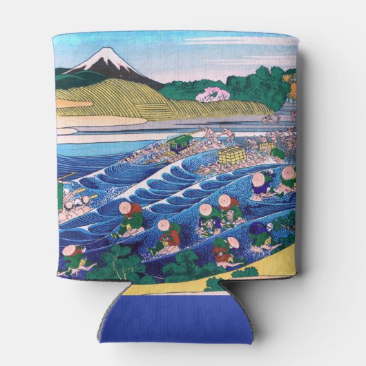 Katsushika Hokusai - Fuji aus Kanaya auf Tokaido Dosenkühler (Rückseite)