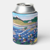 Katsushika Hokusai - Fuji aus Kanaya auf Tokaido Dosenkühler (Kanne Rückseite)