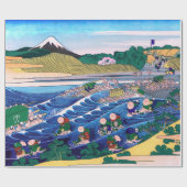 Katsushika Hokusai - Fuji aus Kanaya auf Tokaido Geschenkpapier (Flach)