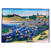 Katsushika Hokusai - Fuji aus Kanaya auf Tokaido Große Geschenktüte (Rückseite)