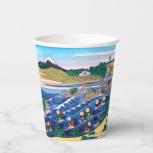 Katsushika Hokusai - Fuji aus Kanaya auf Tokaido Pappbecher
