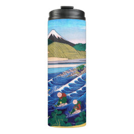 Katsushika Hokusai - Fuji aus Kanaya auf Tokaido Thermosbecher
