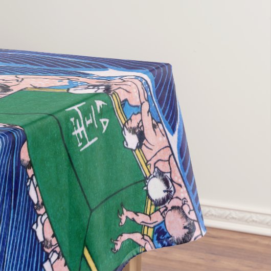 Katsushika Hokusai - Fuji aus Kanaya auf Tokaido Tischdecke (Beispiel)