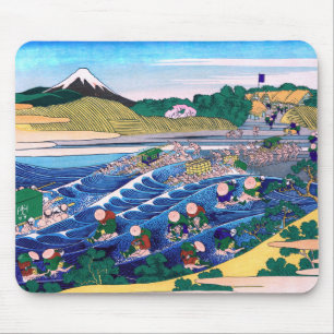 Katsushika Hokusai - Fuji von Kanaya auf Tokaido Mousepad