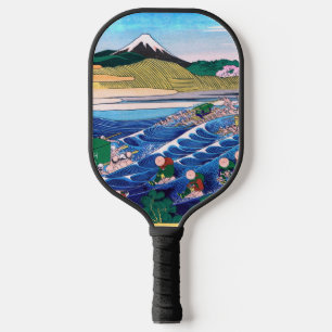 Katsushika Hokusai - Fuji von Kanaya auf Tokaido Pickleball Schläger