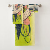 Katsushika Hokusai - Fujimigahara, Provinz Owari Badhandtuch Set (Insitu)