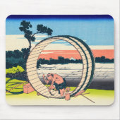Katsushika Hokusai - Fujimigahara, Provinz Owari Mousepad (Vorne)