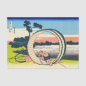 Katsushika Hokusai - Fujimigahara, Provinz Owari Seidenpapier (Vorderseite)