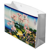 Katsushika Hokusai - Gotenyama, Tokaido, Shinagawa Große Geschenktüte (Rückseite Schrägansicht)