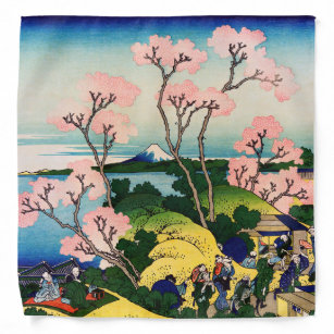 Katsushika Hokusai - Gotenyama, Tokaido, Shinagawa Halstuch