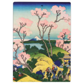 Katsushika Hokusai - Gotenyama, Tokaido, Shinagawa Klemmbrett (Rückseite)