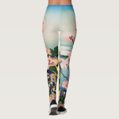 Katsushika Hokusai - Gotenyama, Tokaido, Shinagawa Leggings (Rückseite)