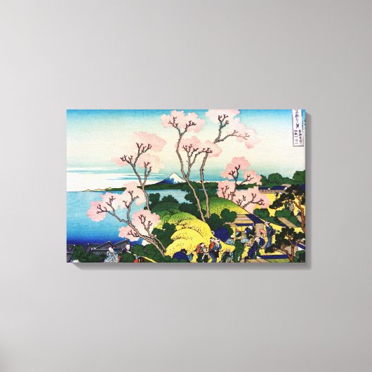 Katsushika Hokusai - Gotenyama, Tokaido, Shinagawa Leinwanddruck (Vorderseite)
