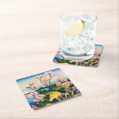 Katsushika Hokusai - Gotenyama, Tokaido, Shinagawa Rechteckiger Pappuntersetzer (Vor Ort)