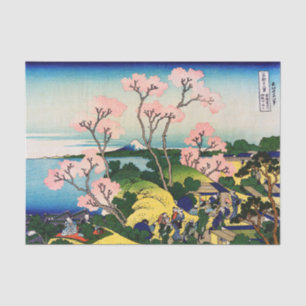Katsushika Hokusai - Gotenyama, Tokaido, Shinagawa Seidenpapier