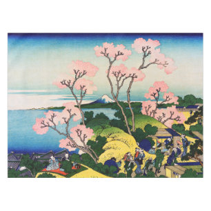 Katsushika Hokusai - Gotenyama, Tokaido, Shinagawa Tischdecke